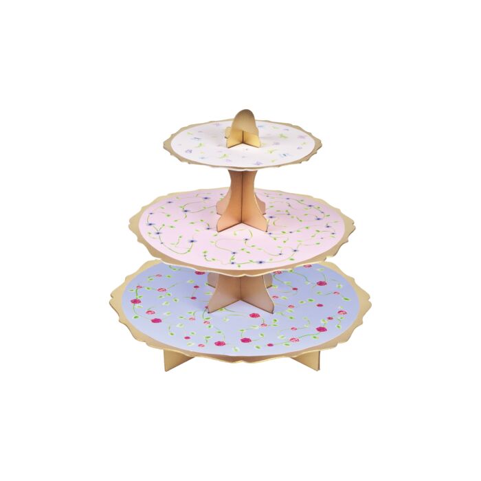 CUPCAKE STAND FLORAL main product photo