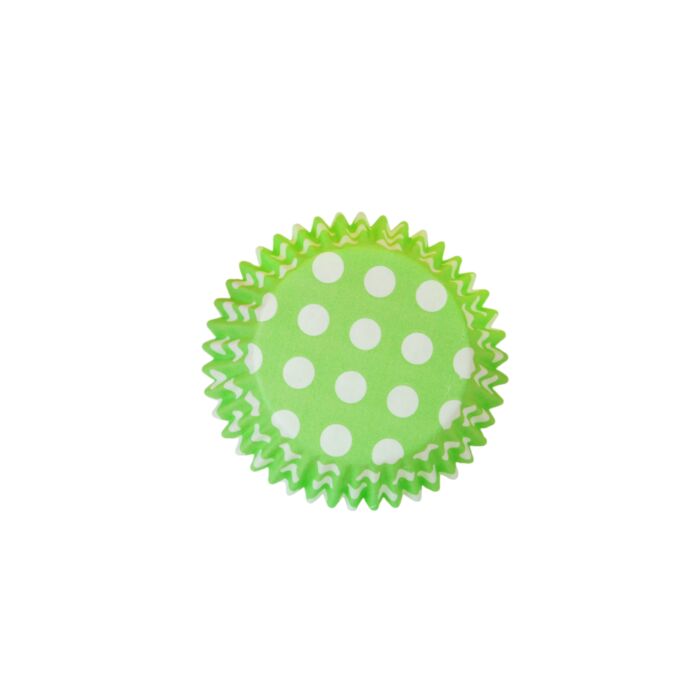 CUPCAKE CASE POLKA GREEN main product photo
