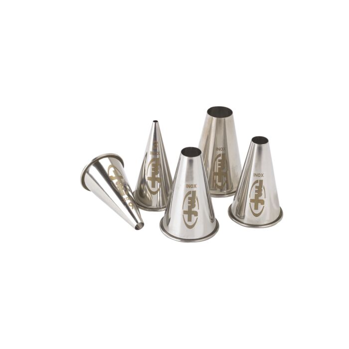 BOX OF 6 PLAIN PIPING NOZZLES main product photo