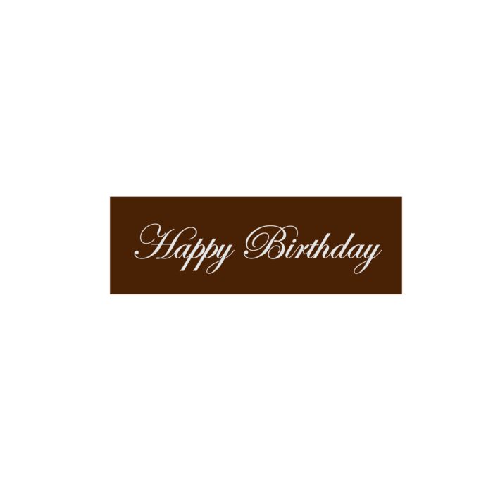 HAPPY BIRTHDAY CHOCOLATE PLAQUE main product photo
